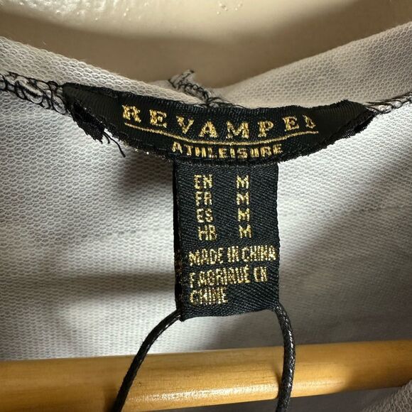 CLEARANCE! B/W Boutique Polka Dot Wide Cut Hooded Top Size M NWT - Picture 5 of 5